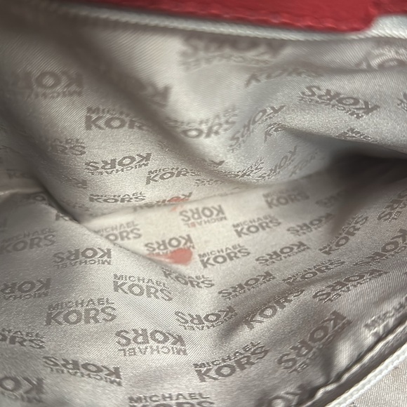 Michael Kors Large Whipped Hamilton Red Leather Purse💌♥️ - Picture 8 of 9